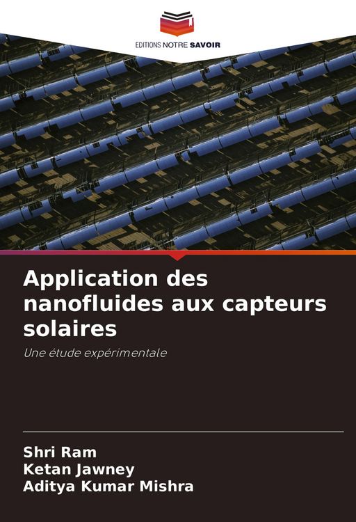 Produktbild: Application des nanofluides aux capteurs solaires