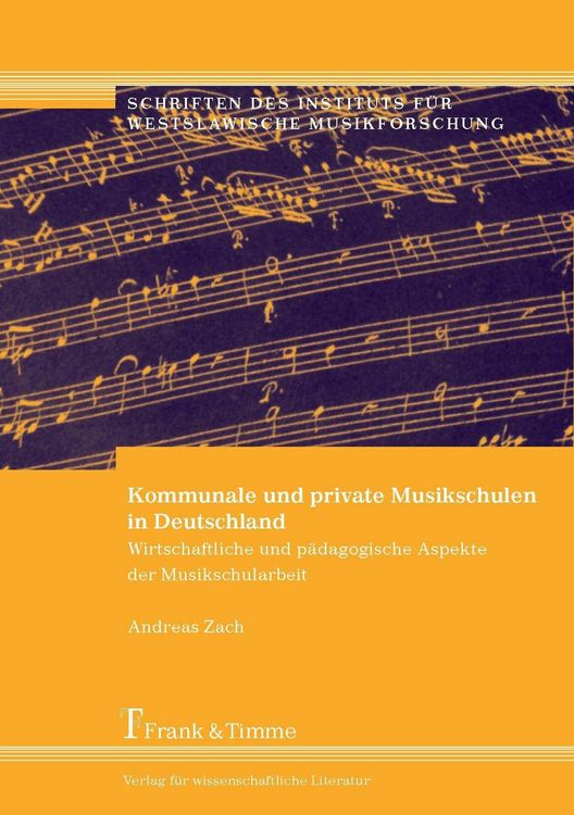 Produktbild: Kommunale und private Musikschulen in Deutschland