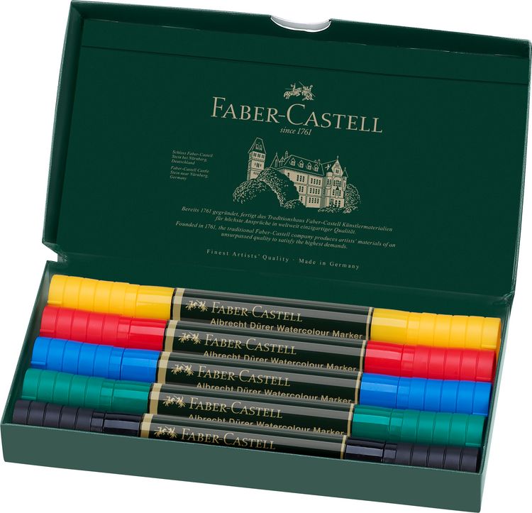 Produktbild: Faber-Castell Aquarellmarker Albrecht D&uuml;rer, 5er Set