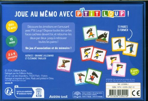 Produktbild: P'tit Loup : m&eacute;mo des &eacute;motions