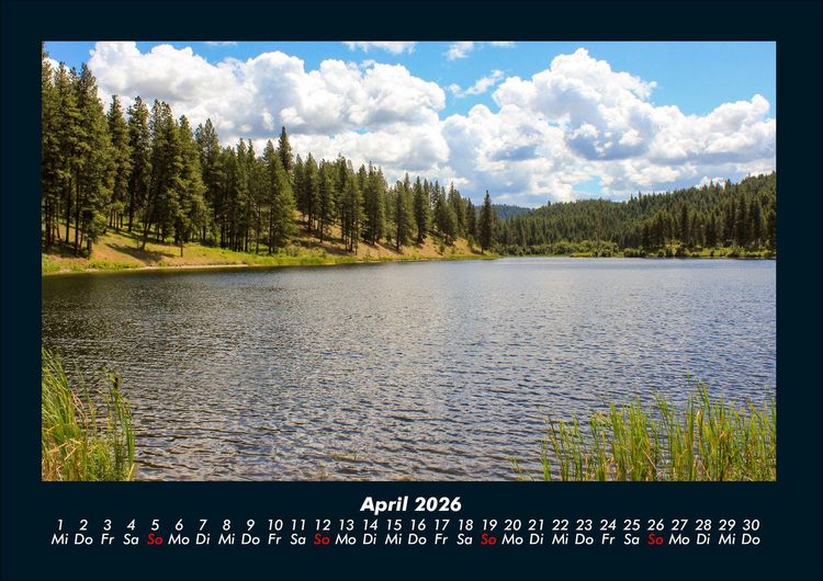 Produktbild: Die Seen der Erde 2026 Fotokalender DIN A4
