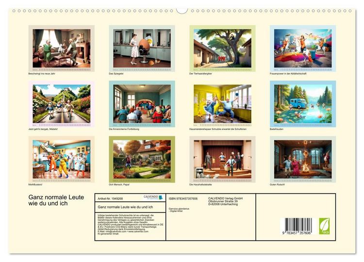 Produktbild: Ganz normale Leute wie du und ich (hochwertiger Premium Wandkalender 2026 DIN A2 quer), Kunstdruck in Hochglanz