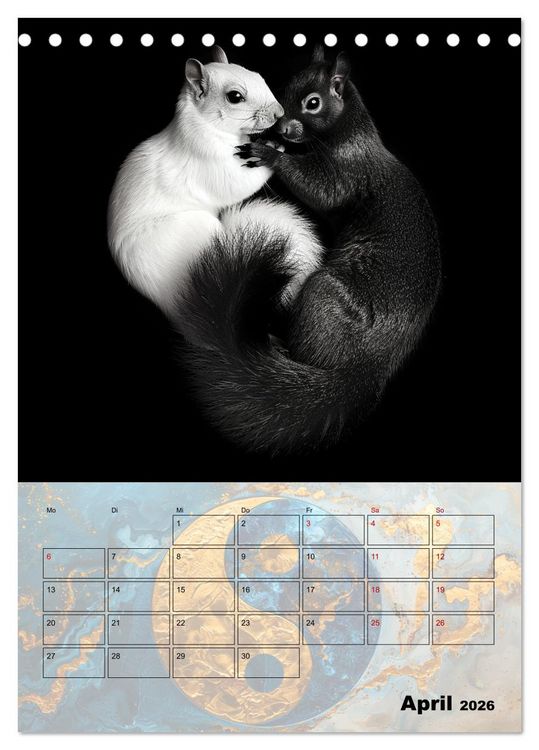 Produktbild: Sei das Yin zu meinem Yang (Tischkalender 2026 DIN A5 hoch), CALVENDO Monatskalender