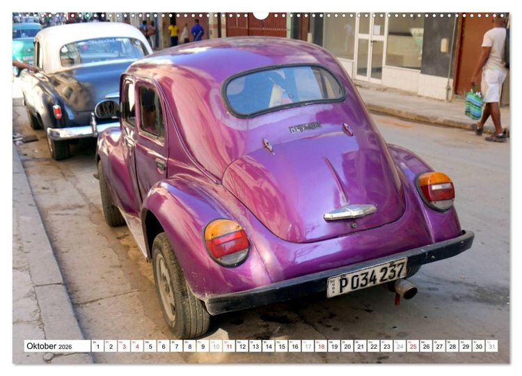 Produktbild: RENAULT 4CV - Frankreichs K&auml;fer auf Kuba (Wandkalender 2026 DIN A2 quer), CALVENDO Monatskalender