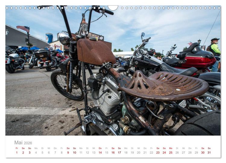 Produktbild: Sturgis - Die ber&uuml;hmteste Motorrad-Rallye der Welt (Wandkalender 2026 DIN A3 quer), CALVENDO Monatskalender