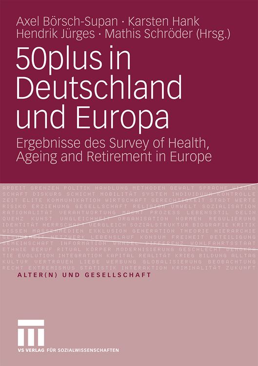 Produktbild: 50plus in Deutschland und Europa