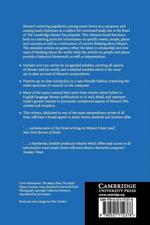 Produktbild: The Cambridge Mozart Encyclopedia