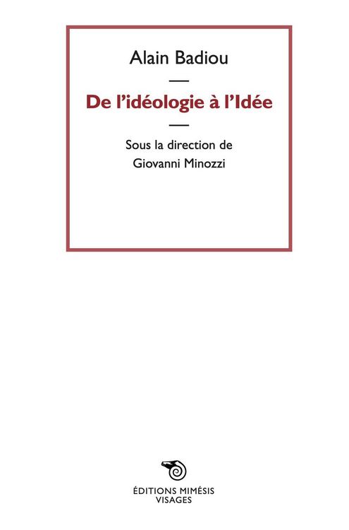 Produktbild: Badiou, A: L'id&eacute;ologie a l'id&eacute;e