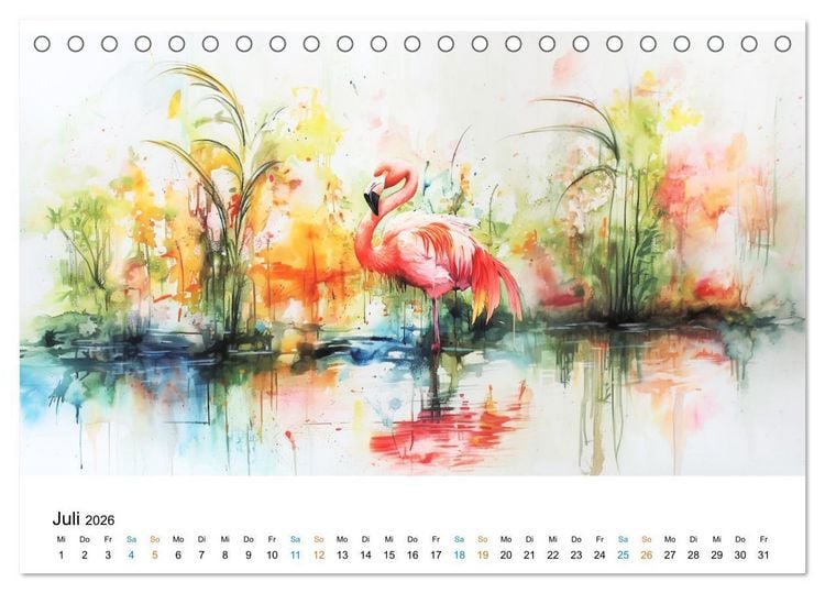 Produktbild: Bucolische Landschaften (Tischkalender 2026 DIN A5 quer), CALVENDO Monatskalender