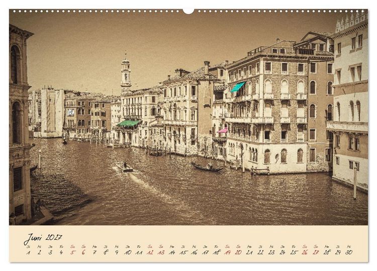 Produktbild: Venedig Seppia e tinta (Wandkalender 2027 DIN A2 quer), CALVENDO Monatskalender