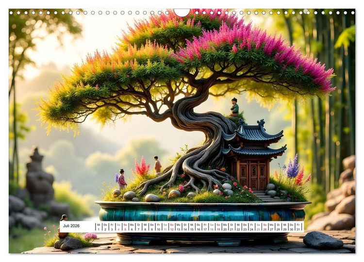 Produktbild: Poesie der Bonsais (Wandkalender 2026 DIN A3 quer), CALVENDO Monatskalender