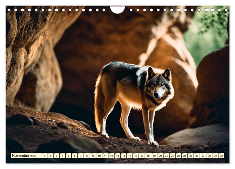 Produktbild: A year among wolves (Wall Calendar 2026 DIN A4 landscape), CALVENDO 12 Month Wall Calendar