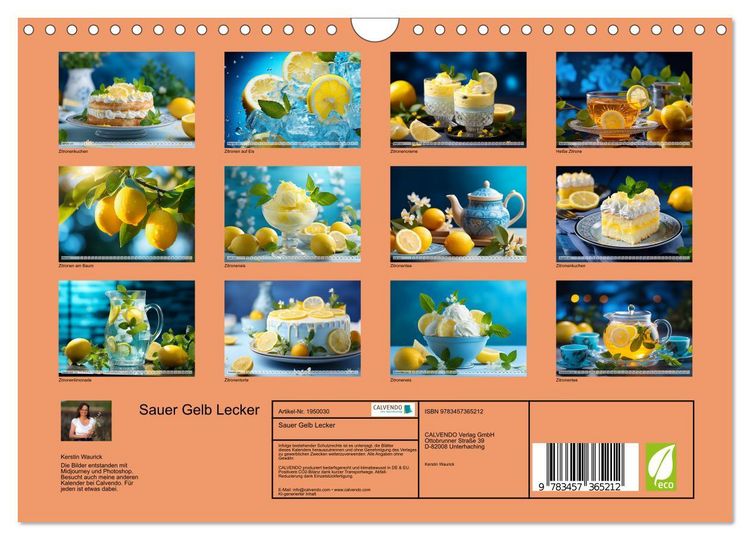Produktbild: Sauer Gelb Lecker (Wandkalender 2026 DIN A4 quer), CALVENDO Monatskalender