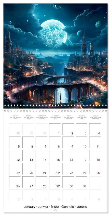 Produktbild: DISTANT WORLDS Explore the universe (Wall Calendar 2026 12 &times; 12 Inch) CALVENDO 12 Month Wall Calendar