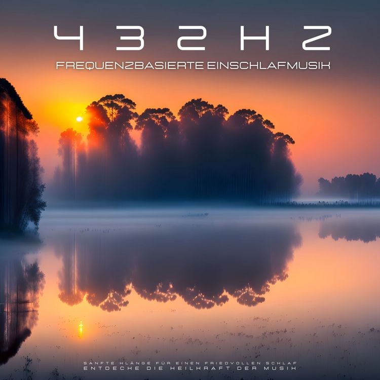 Produktbild: Frequenzbasierte Einschlafmusik 432Hz - Sanfte Kl&auml;nge f&uuml;r einen friedvollen Schlaf