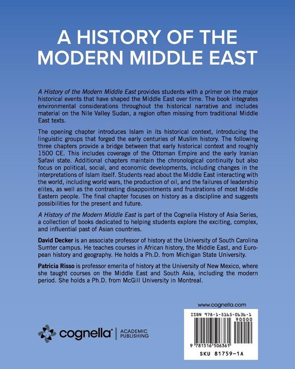 Produktbild: A History of the Modern Middle East