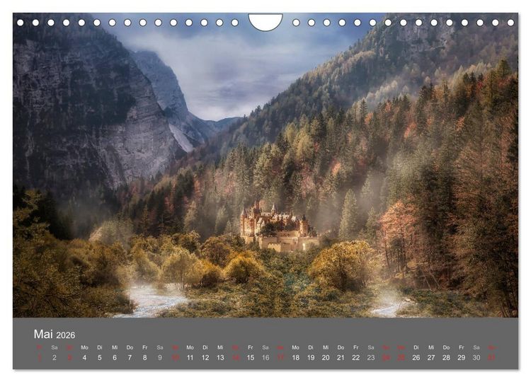 Produktbild: Zwielicht - Fantasylandschaften (Wandkalender 2026 DIN A4 quer), CALVENDO Monatskalender