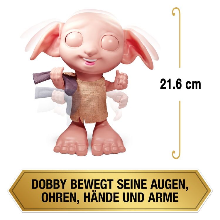 Produktbild: Wizarding World Harry Potter - Interaktiver Dobby Hauself Puppe mit &uuml;ber 30 Ger&auml;uschen, S&auml;tzen und Bewegungen, Deutsch-Italienisch