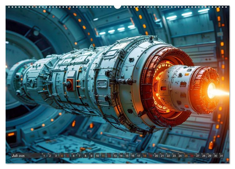 Produktbild: Generationsraumschiffe (Wandkalender 2026 DIN A2 quer), CALVENDO Monatskalender