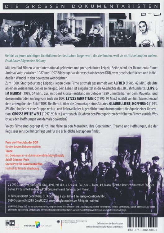 Produktbild: Leipzig Filme 1986 - 1997 [2 DVDs]