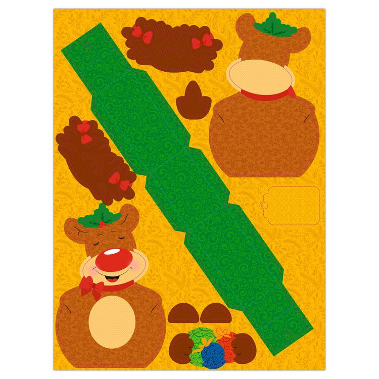 Produktbild: URSUS Geschenktaschen Paper gift boxes, Rentier