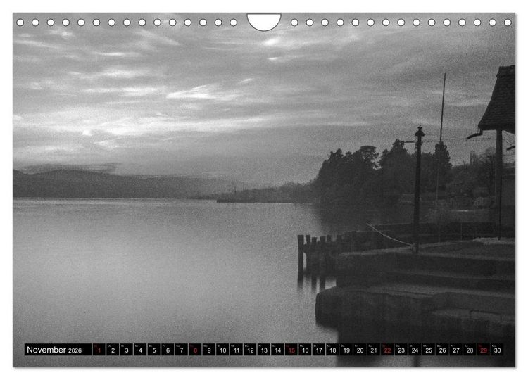 Produktbild: Stille Momente in Schwarz-Weiss (Wandkalender 2026 DIN A4 quer), CALVENDO Monatskalender