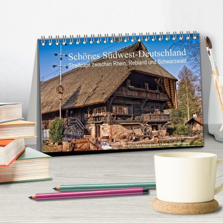 Produktbild: Sch&ouml;nes S&uuml;dwest-Deutschland Streifz&uuml;ge zwischen Rhein, Rebland und Schwarzwald (Tischkalender 2026 DIN A5 quer), CALVENDO Monatskalender