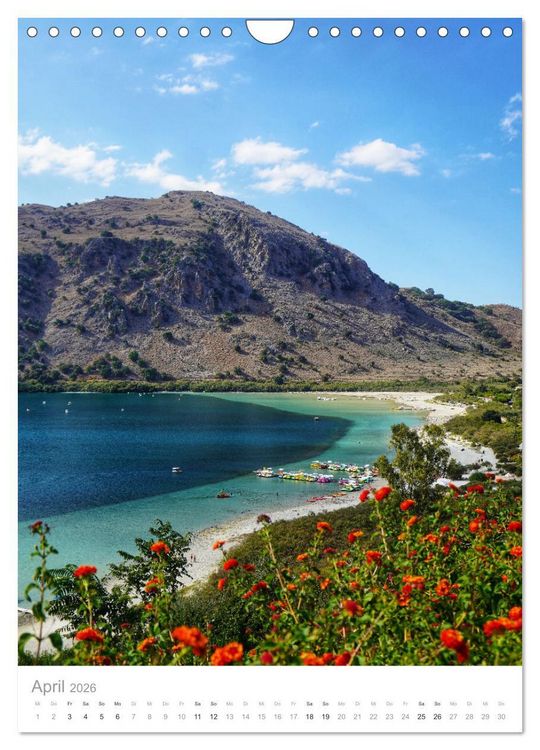 Produktbild: Kreta - Sonne, Meer und griechische Lebensart (Wandkalender 2026 DIN A4 hoch), CALVENDO Monatskalender