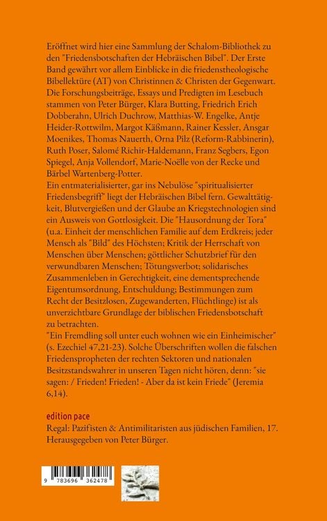 Produktbild: Friedensbotschaften der Hebr&auml;ischen Bibel - Erster Band