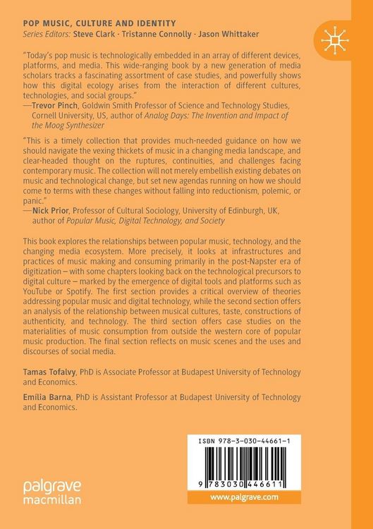 Produktbild: Popular Music, Technology, and the Changing Media Ecosystem