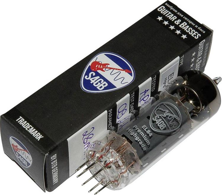 Produktbild: BTB Vertrieb EL84 S4GB Premium Elektronenr&ouml;hre Selektiert f&uuml;r Gitarre & Bass Endpentode Polzahl: 9 Sockel: Noval Inhalt 1 St.