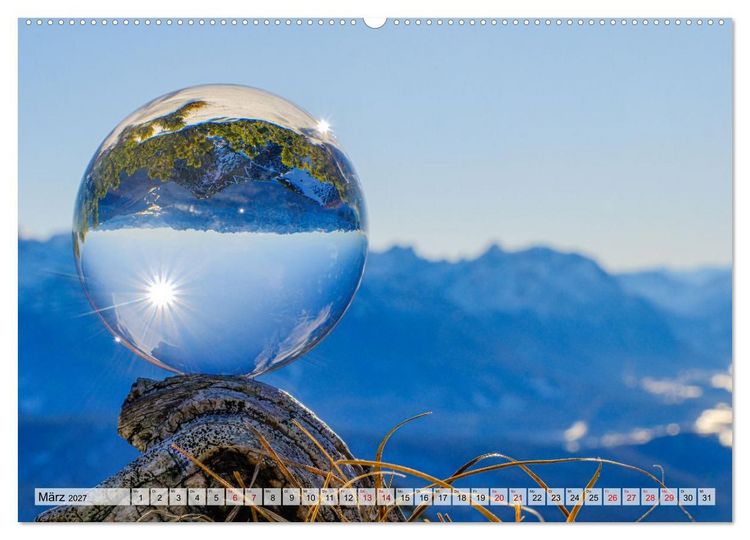 Produktbild: Faszination Glaskugel (hochwertiger Premium Wandkalender 2027 DIN A2 quer), Kunstdruck in Hochglanz