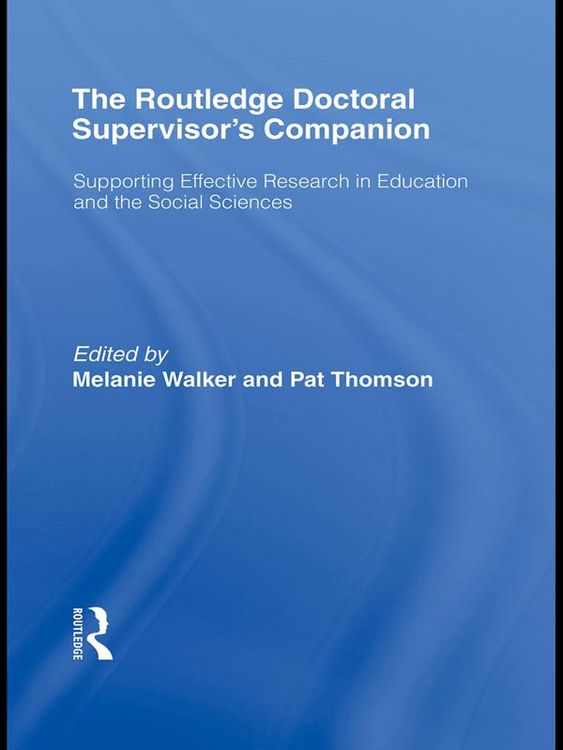 Produktbild: The Routledge Doctoral Supervisor's Companion