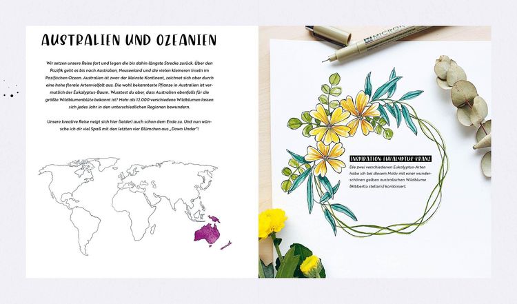 Produktbild: Watercolor &ndash; Florale Motive around the world: von heimisch bis exotisch