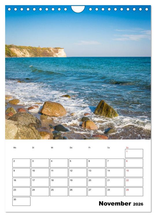 Produktbild: Insel R&uuml;gen - Wilde Sch&ouml;nheit an der Ostsee (Wandkalender 2026 DIN A4 hoch), CALVENDO Monatskalender