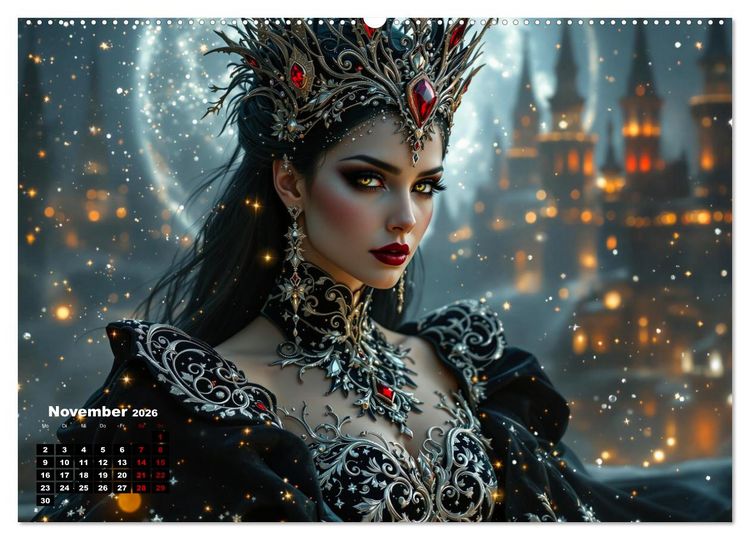Produktbild: Goth Fantasie (Wandkalender 2026 DIN A2 quer), CALVENDO Monatskalender