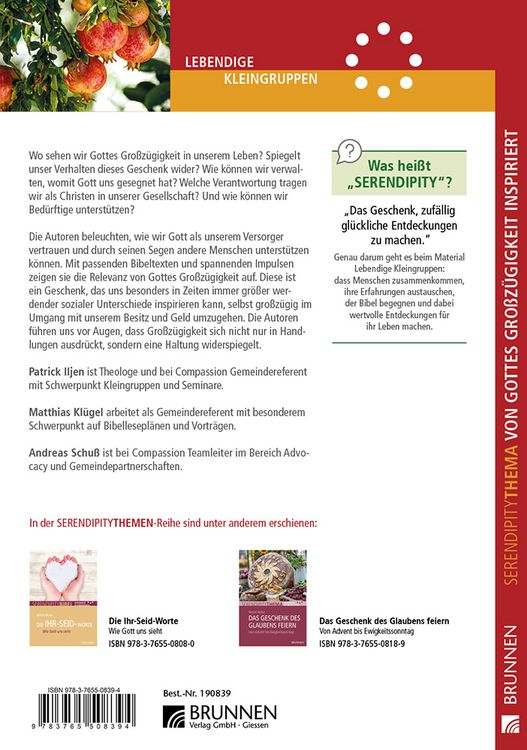Produktbild: Von Gottes Gro&szlig;z&uuml;gigkeit inspiriert