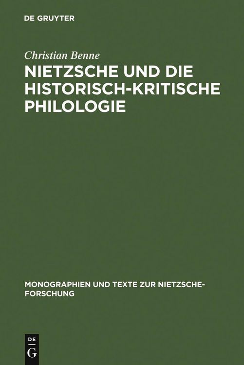 Produktbild: Nietzsche und die historisch-kritische Philologie