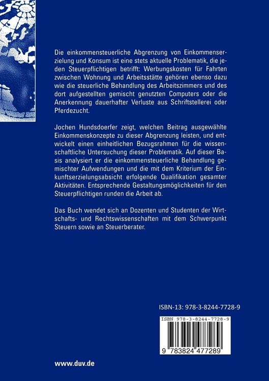 Produktbild: Die einkommensteuerliche Abgrenzung von Einkommenserzielung und Konsum