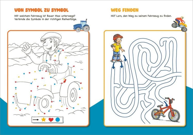 Produktbild: Malen und R&auml;tseln f&uuml;r Kindergartenkinder. Fahrzeuge