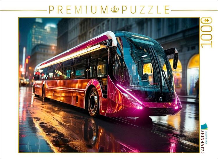 Produktbild: CALVENDO Puzzle Busse | 1000 Teile Lege-Gr&ouml;&szlig;e 64x48cm Foto-Puzzle f&uuml;r gl&uuml;ckliche Stunden