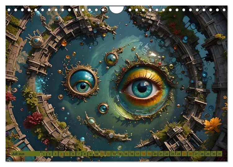 Produktbild: Magische Augen (Wandkalender 2026 DIN A4 quer), CALVENDO Monatskalender
