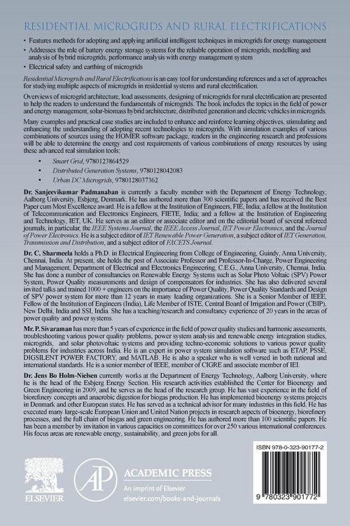 Produktbild: Residential Microgrids and Rural Electrifications