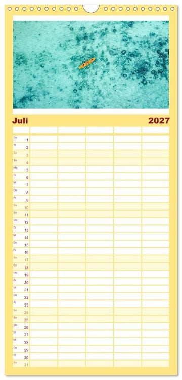 Produktbild: Familienplaner 2027 - El Salvador - Unber&uuml;hrte und wundersch&ouml;ne Natur. mit 5 Spalten (Wandkalender, 21 x 45 cm) CALVENDO