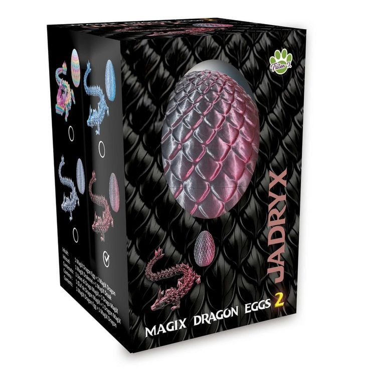 Produktbild: MagiX Dragon Eggs Serie 2, 4er Mix Display ( Lunarix, Azulith, Spectrath & Jadryx )