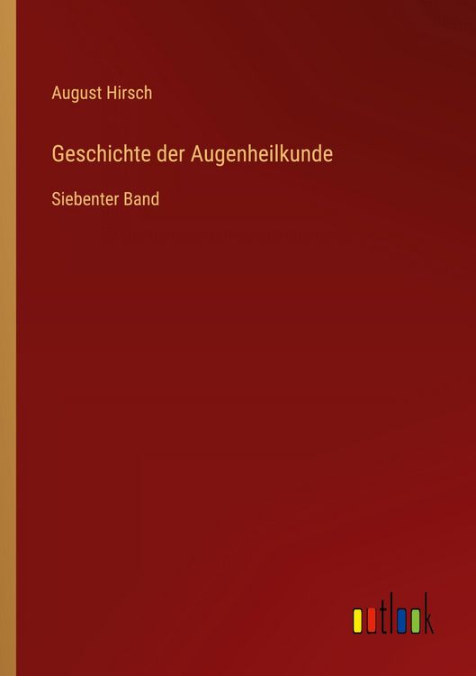Produktbild: Geschichte der Augenheilkunde