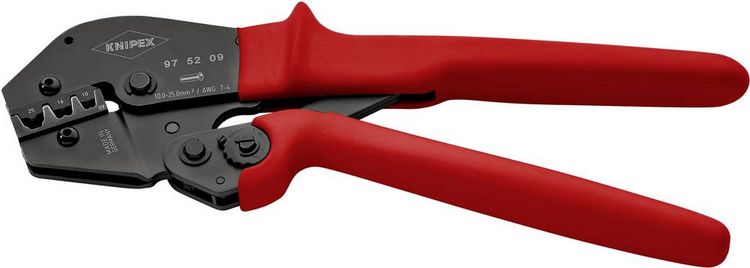Produktbild: Knipex 97 52 09 Crimpzange Aderendh&uuml;lsen 10 bis 25mm&sup2;