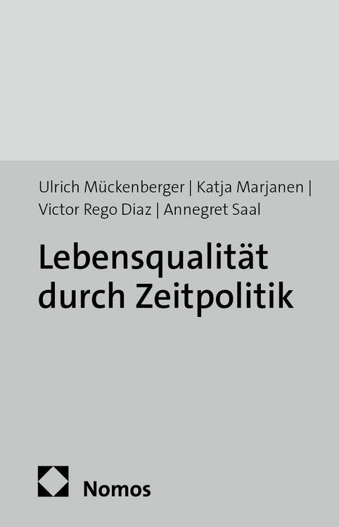 Produktbild: Lebensqualit&auml;t durch Zeitpolitik