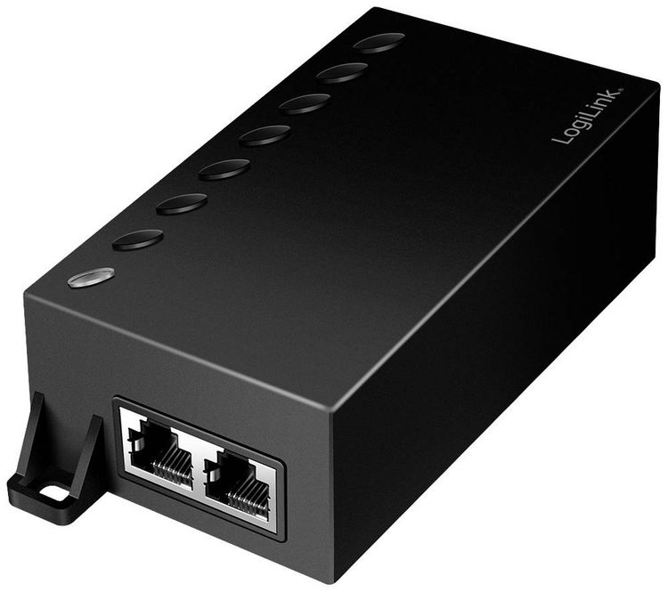 Produktbild: LogiLink POE007 PoE Injektor 10 / 100 / 1000 MBit/s IEEE 802.3bt, IEEE802.3af (15.4 W), IEEE802.3at (30 W)