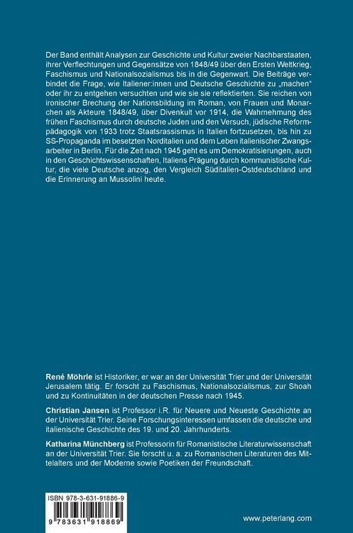 Produktbild: Italien Deutschland transnational